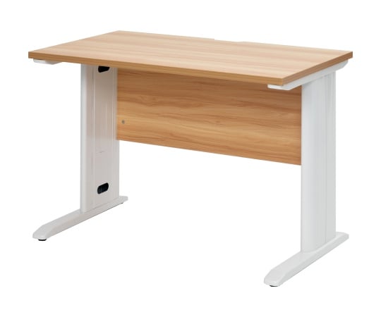 スチール脚デスク W1000 ナチュラル ホワイト脚