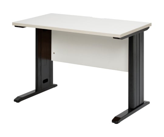 スチール脚デスク W1000 ホワイト ブラック脚