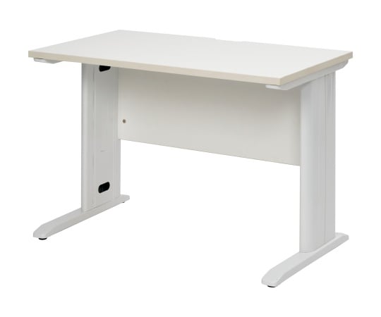スチール脚デスク W1000 ホワイト ホワイト脚