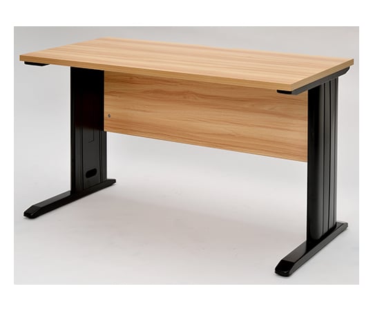 スチール脚デスク W1200 ナチュラル ブラック脚
