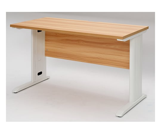 スチール脚デスク W1200 ナチュラル ホワイト脚