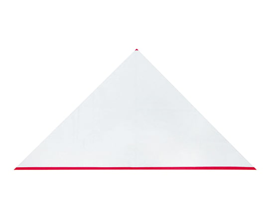 61-9986-70 訓練用三角巾赤線入 105×105×150cm 50枚 004-040025