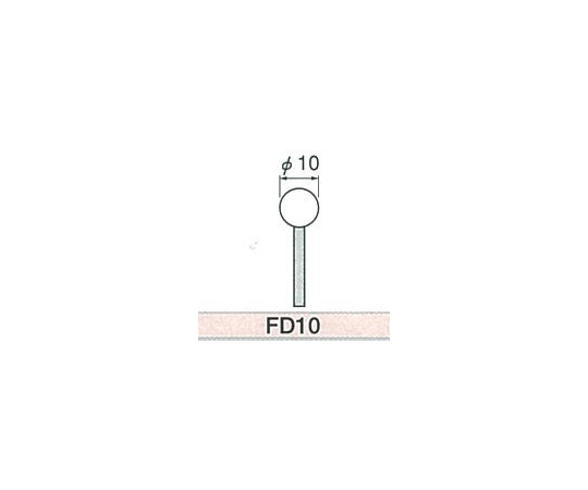 61-9989-21 軸付フェルト FD10 【AXEL】 アズワン