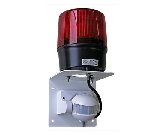 61-9996-73 センサー付LED回転灯φ120 ニコトーチ・120(赤) AC100V 人感仕様 VL12R-100NJ2R