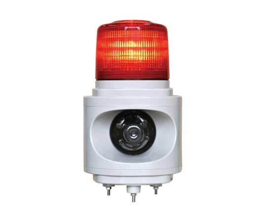 音声合成報知器付LED回転灯 ニコボイス(赤) DC24V
