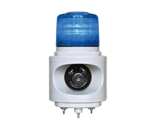 音声合成報知器付LED回転灯 ニコボイス(青) DC24V