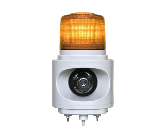 音声合成報知器付LED回転灯 ニコボイス(黄) AC100V