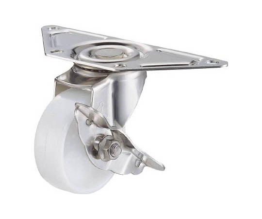 オールステンレスコーナーＳ型自在ＳＰ付ナイロン車５０ｍｍ