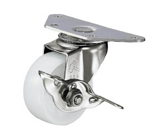 オールステンレスコーナーＥ型自在ＳＰ付ナイロン車５０ｍｍ