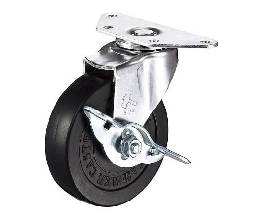 オールステンレスコーナーＥ型自在ＳＰ付ウレタン車６５ｍｍ