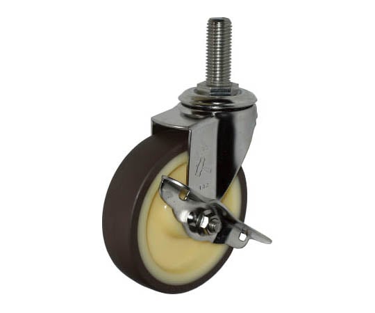 オールステンレス　Ｅ型ねじ込み　ＳＰ付　ウレタン車８５ｍｍ