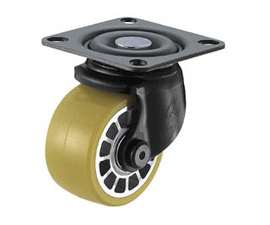 低床式重荷重用　自在　ウレタンＢ車　６５ｍｍ６８×６８ピッチ