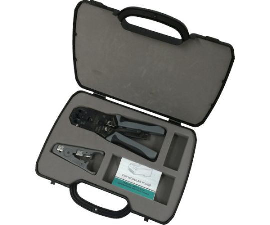 モジュラプラグ圧着工具 マルチタイプ ケース付キット