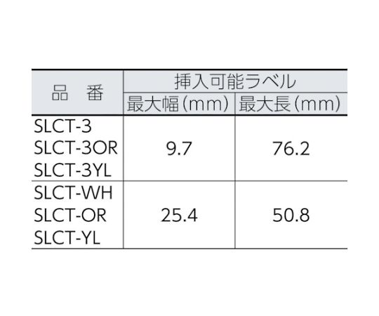 ラベルホルダー　オレンジ　（25個入）　SLCT-OR