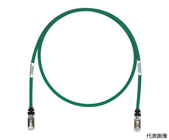 62-0365-63 CAT6A/CAT6 シールドパッチコード 15m 緑 STP6X15MGR