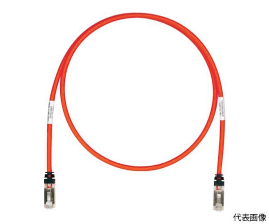 CAT6A/CAT6　シールドパッチコード　1m　赤　STP6X1MRD