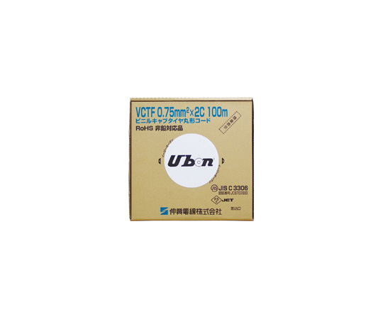 現在受注を停止している商品です ビニールキャブタイヤケーブル Vct F 100m箱入 4芯 外径7 6mm Vct F 4c 0 75 Box 62 0502 20 Axel アズワン