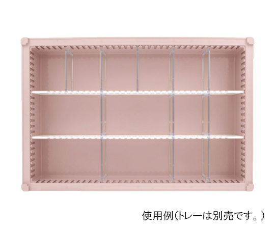 仕切板Eセット　トレー64-10タイプ（深さ10cm）用　耐熱・制電タイプ