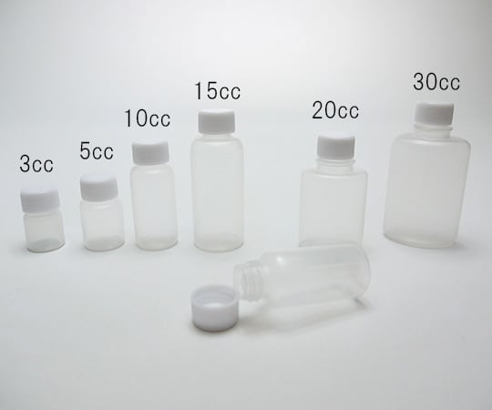 ミニサンプルボトル 15cc 白キャップ 1箱（100個入）