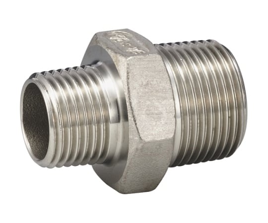 ステンレス製ねじ込み異径ニップル 2"×1"1/2