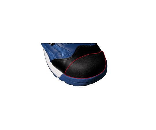 JSAA A種認定 トウガード付 ワイド樹脂先芯入りスニーカー MPN-905 24.5cm ブラック　MPN-905-BK-24.5