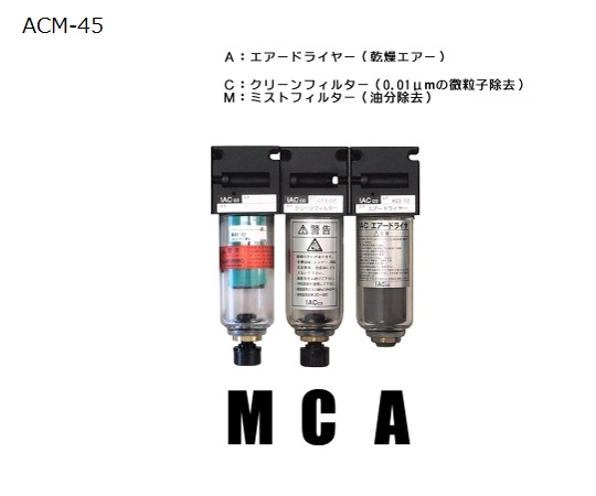 クリーンシステム エアードライヤー フィルター2種 Acm 45シリーズ アイ エイ シー Axel アズワン