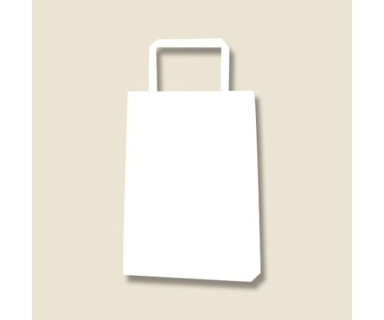 HEIKO 紙袋 H25チャームバッグ 18-3（平手） 白無地 50枚 003275110