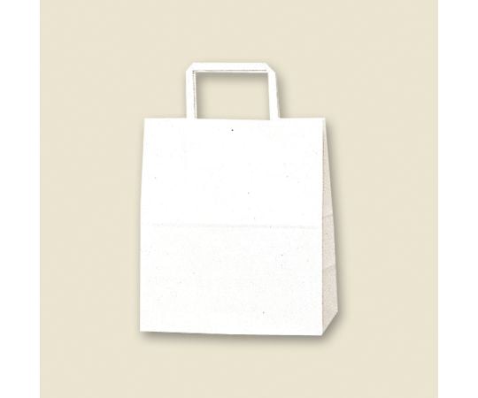 HEIKO 紙袋 H25チャームバッグ S2（平手） 白無地 50枚 003263600