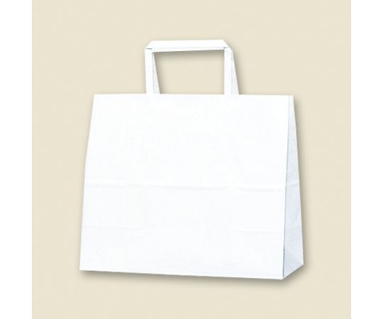 HEIKO 紙袋 H25チャームバッグ 26-2（平手） 白無地 50枚 003267000