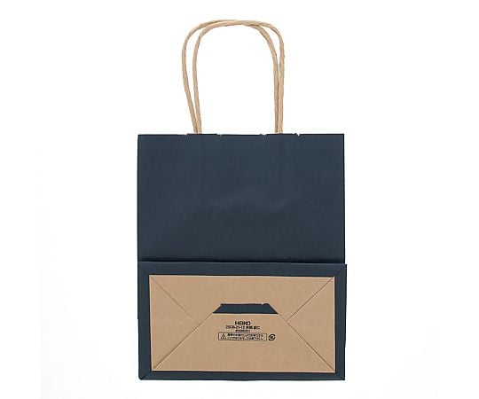 62-0956-46 HEIKO 紙袋 25チャームバッグ 25CB 21-12 未晒 紺C 50枚