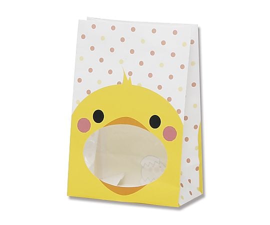 HEIKO 紙袋 パックンバッグ(内側全面ラミネート) ヒヨコ 50枚