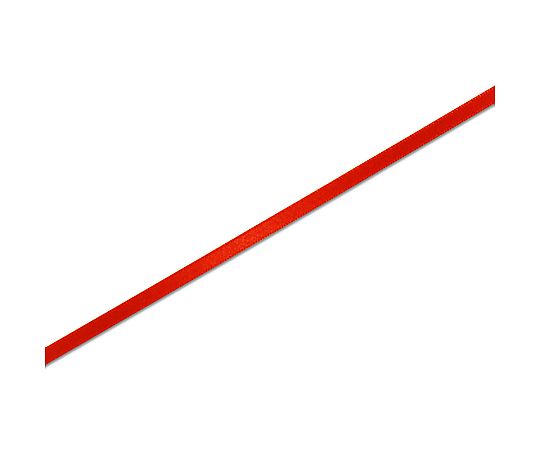 HEIKO シングルサテンリボン 6mm幅×20m巻 朱色