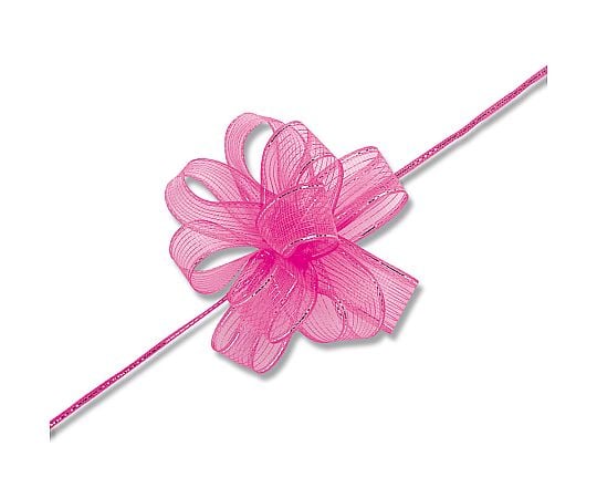 HEIKO ワンタッチフラワーリボン 24mm幅×20m巻 ピンク