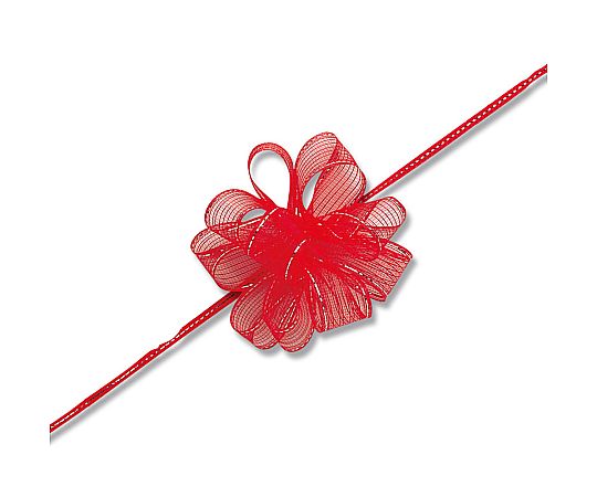 HEIKO ワンタッチフラワーリボン 17mm幅×20m巻 赤