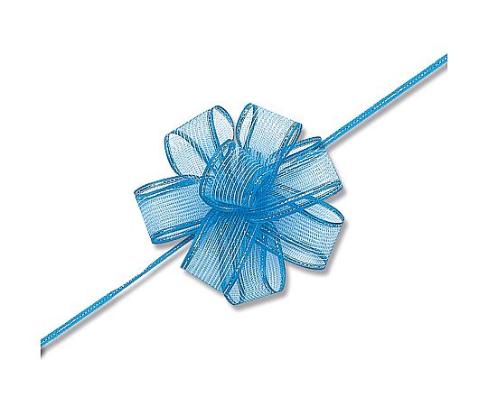 HEIKO ワンタッチフラワーリボン 24mm幅×20m巻 水色