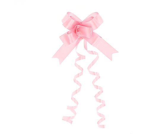 HEIKO リボンボウ 15mm幅×35cm ピンク 1箱（50本入）