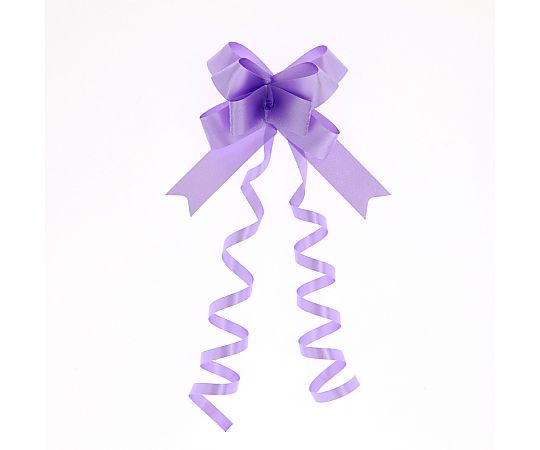 HEIKO リボンボウ 15mm幅×35cm ラベンダー 1箱（50本入）