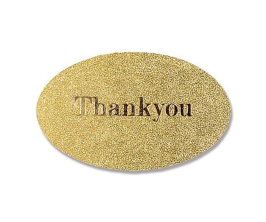 HEIKO ギフトシール オーバル サンキューG 36片