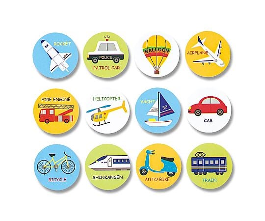 HEIKO ギフトシール のりもの 96片