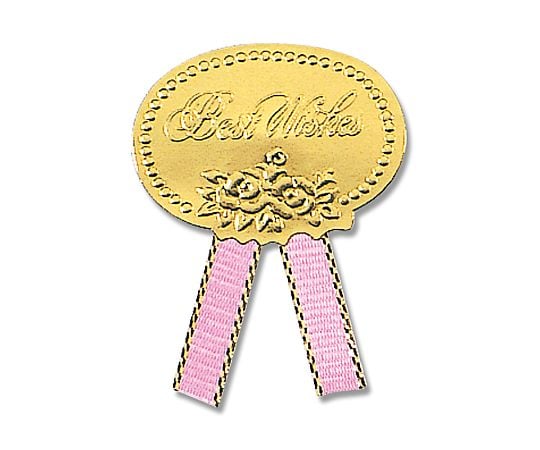 HEIKO ギフトシール(リボン付シール) S ベストウイッシュ ピンク 56片