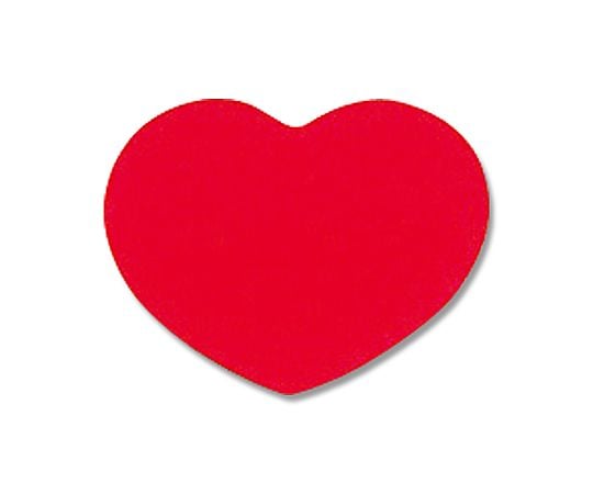 HEIKO ギフトシール(ロールシール) ハート 赤 500片