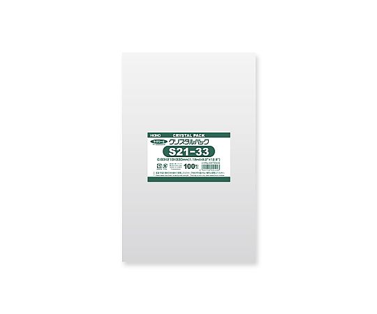 HEIKO OPP袋 クリスタルパック S21-33(サイドシール) 100枚