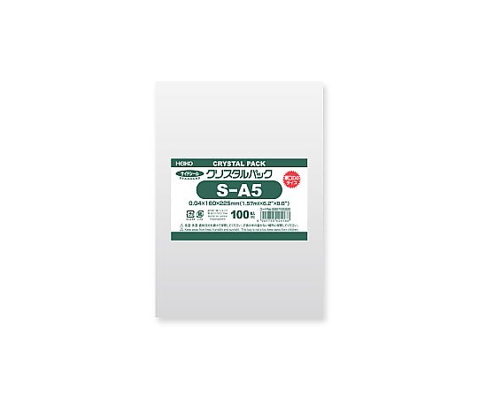 HEIKO OPP袋 クリスタルパック 04S-A5 (サイドシール) 厚口04タイプ 100枚