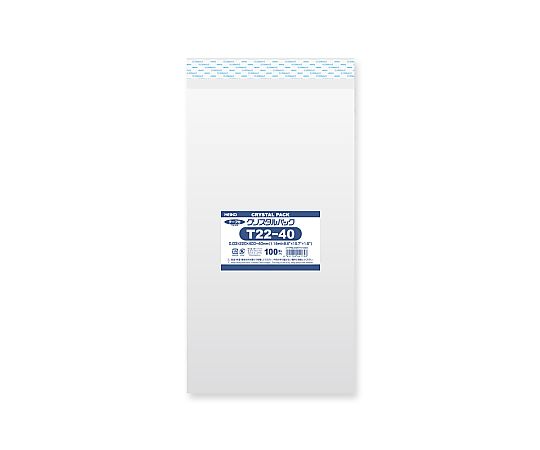 HEIKO OPP袋 クリスタルパック T22-40 (テープ付き) 100枚