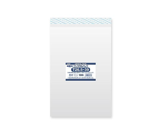 HEIKO OPP袋 クリスタルパック T26.5-39 (テープ付き) 100枚