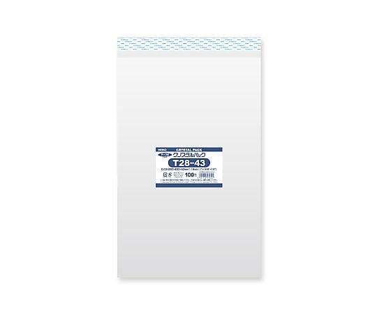 HEIKO OPP袋 クリスタルパック T28-43 (テープ付き) 100枚