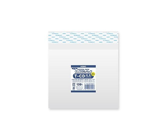 HEIKO OPP袋 クリスタルパック T-CD(縦型) (テープ付きボディタイプ) 100枚