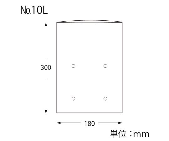 HEIKO ポリ袋 ボードンパック 穴ありタイプ 厚み0.02mm No.20-10L 100枚　006763420