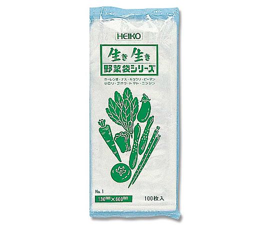 HEIKO ポリ袋 野菜袋シリーズ No.1 PPセロリ用(無地) 100枚
