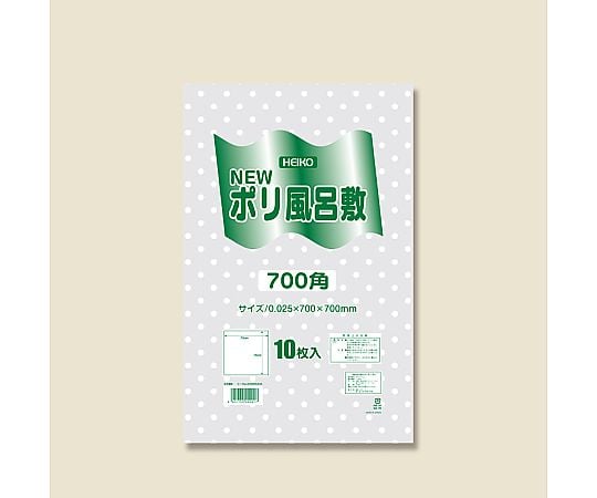 HEIKO Nポリ風呂敷 700角 水玉透明 10枚